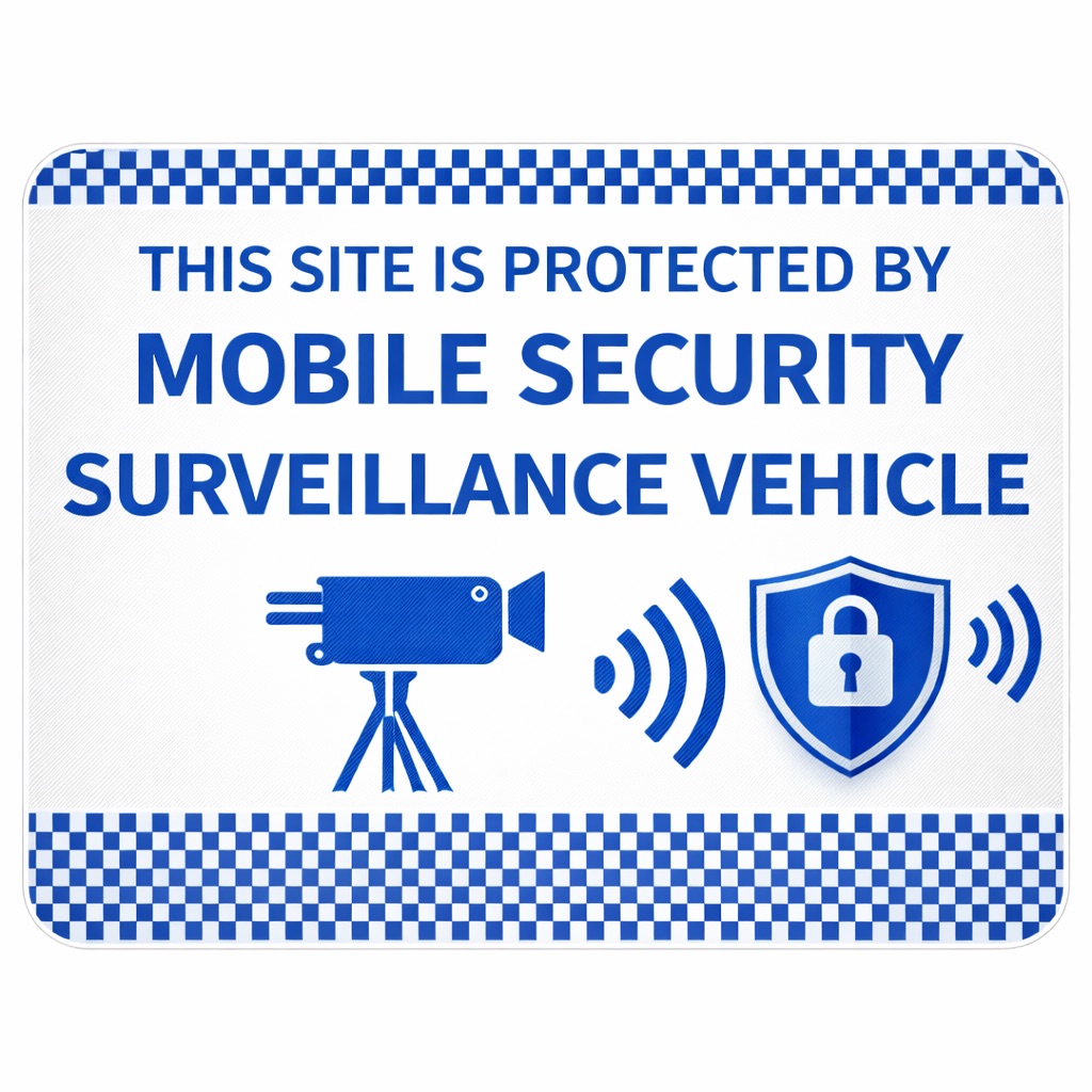 Security vehicle on site